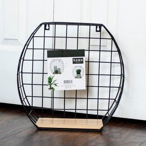 Home Trends Hexagon Wire Plant Shelf